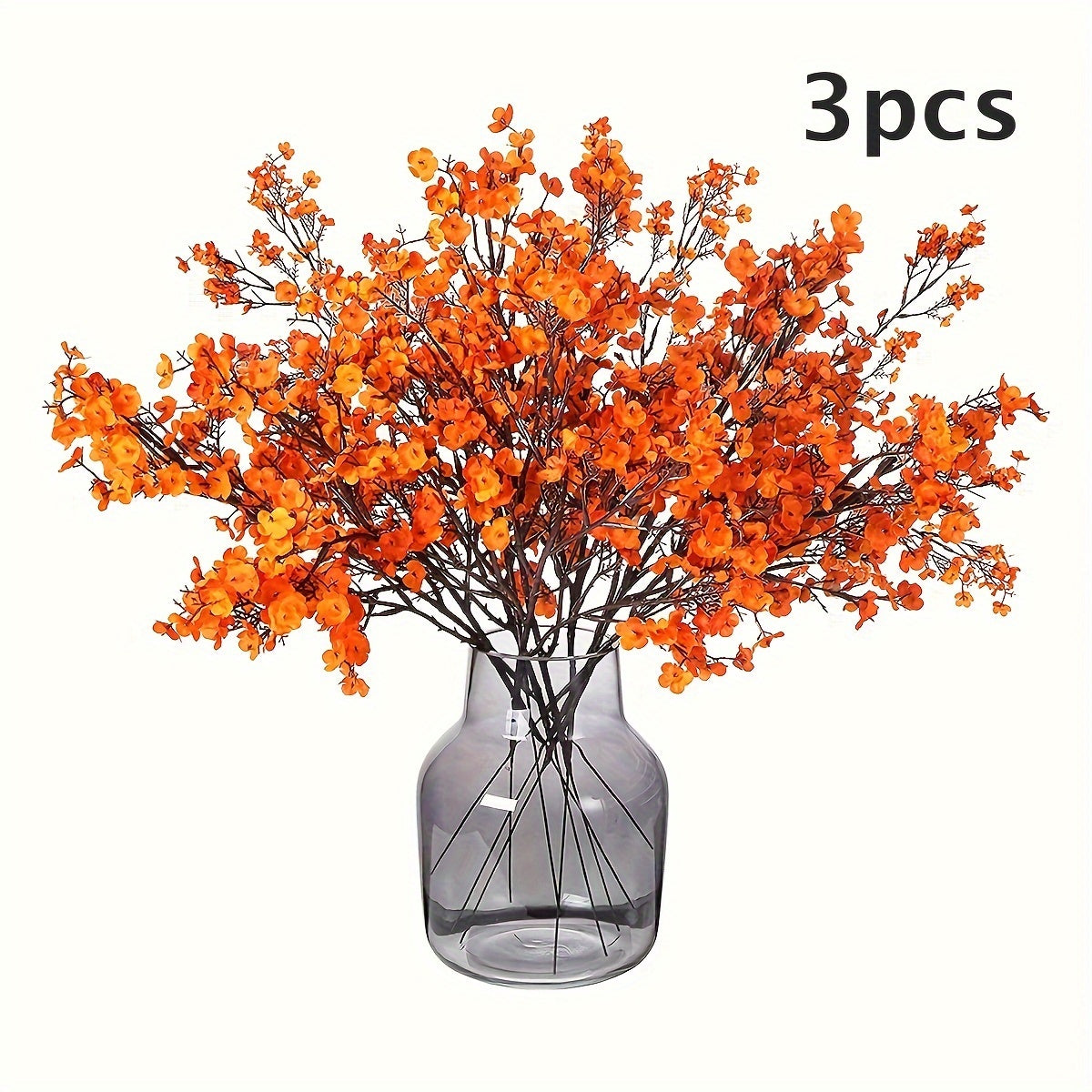 3-Piece Artificial Cherry Blossom Branch Set for Home Decor