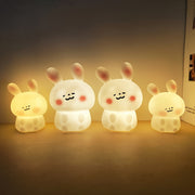 Pink Bunny LED Night Light Battery Operated for Bedroom and Party Decor