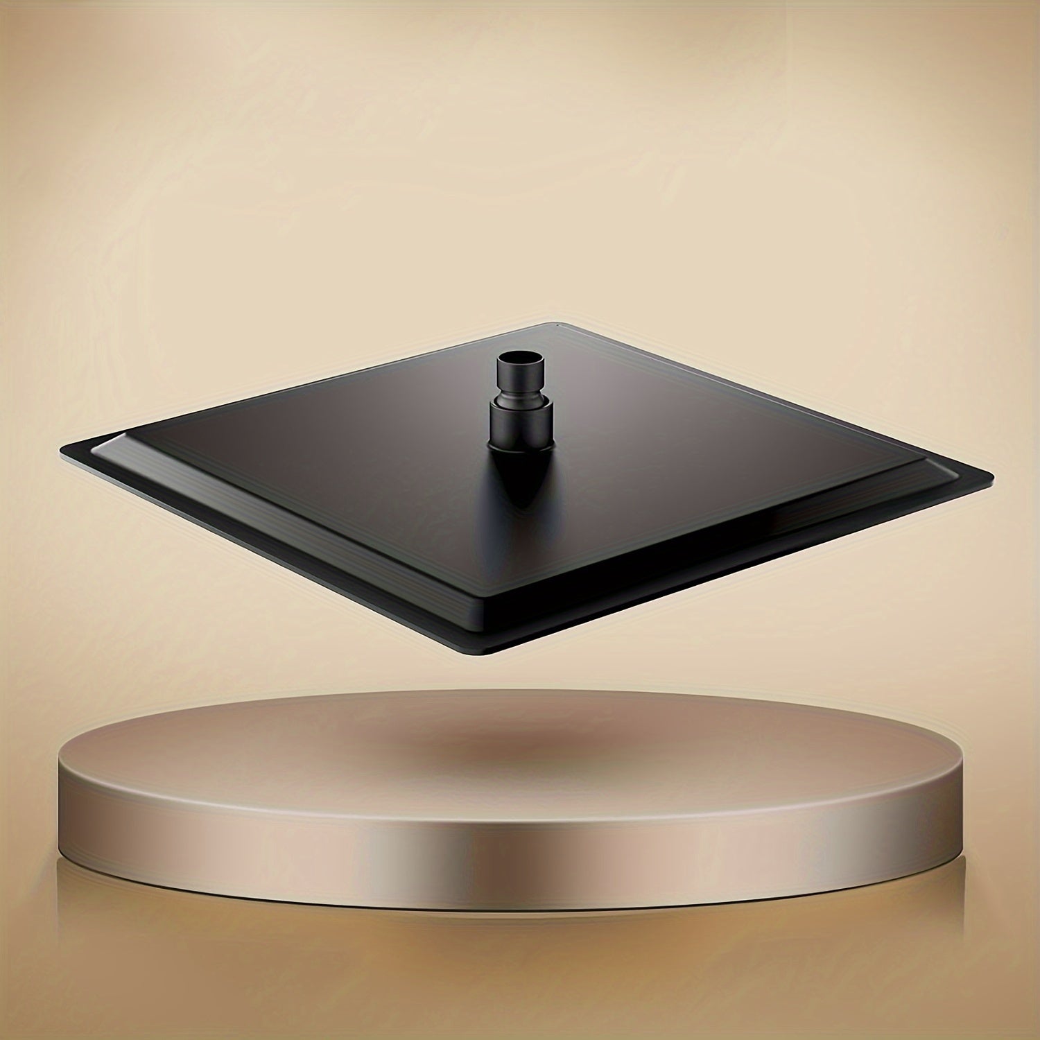 Mat qora rangdagi zanglamaydigan po'lat kvadrat dush boshligi, yuqori bosim, zanglamas dizayn, qattiq suv filtri. 20.32 sm, 25.4 sm, 30.48 sm o'lchamlarida mavjud.