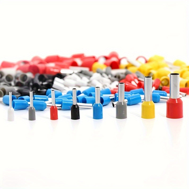 Crimping Tool Kit with Wire Connectors and Terminals, Adjustable Wire Crimper Set