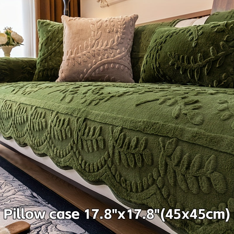 Пуховое покрытие для дивана с леопардовым принтом, сделанное из толстого искусственного меха, подходит для домашних животных, не скользит, подходит для различных размеров диванов. Идеально для декора гостиной, спальни или офиса.