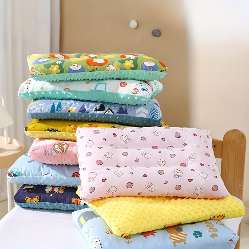 Children's Double-Sided Polyester Fiber Pillow 30x50cm Washable for Kids Ages 0-3