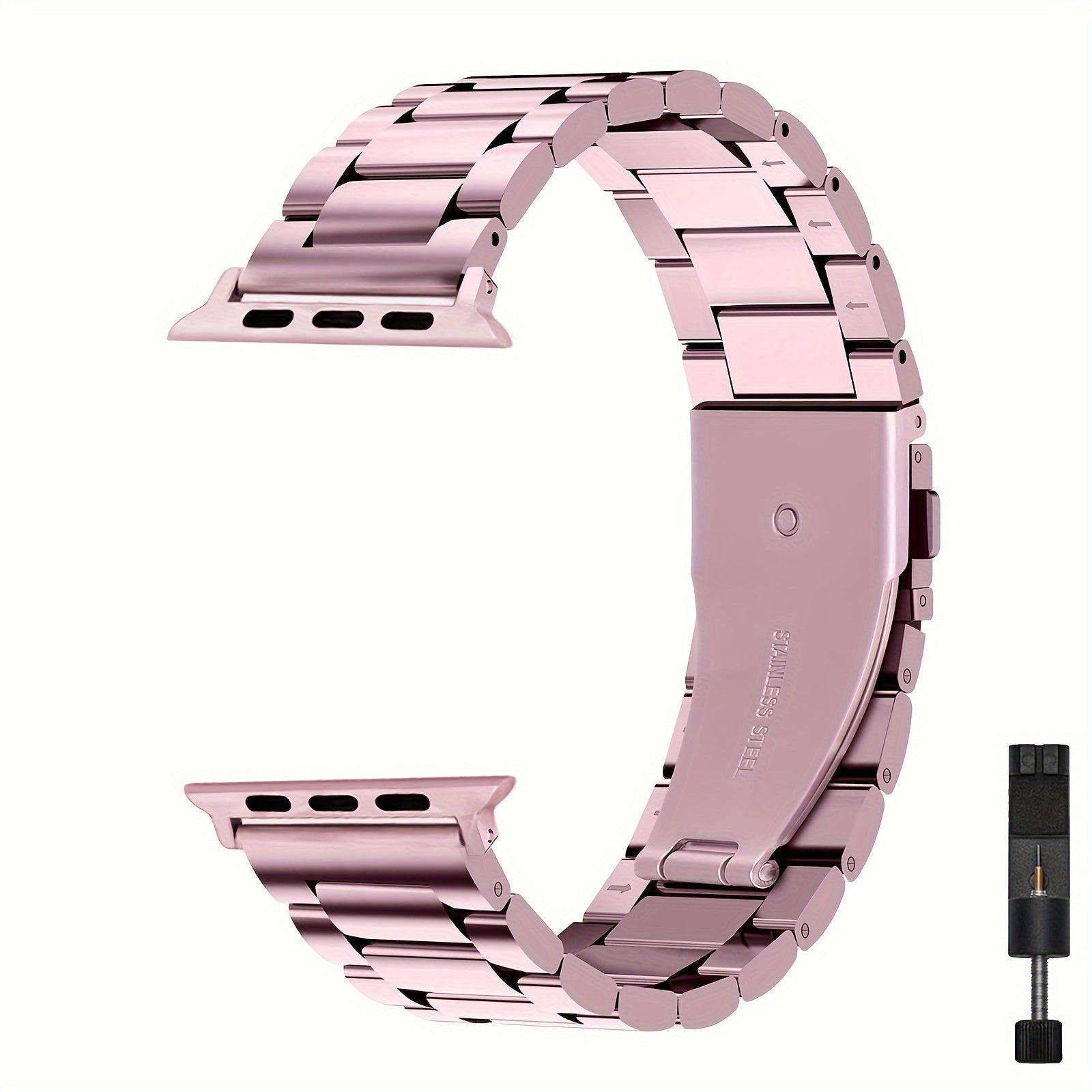 Stainless Steel Apple Watch Band with Case Compatible with Series 1-8 and SE 38mm-45mm