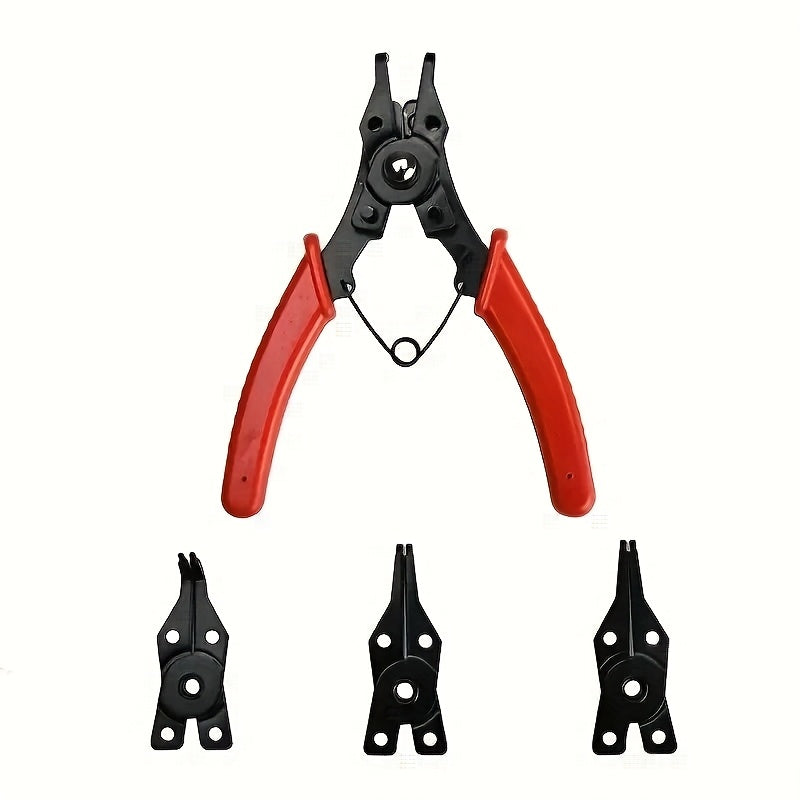 Multi-Function Circlip Pliers Set with Removable Heads for Hand Tools
