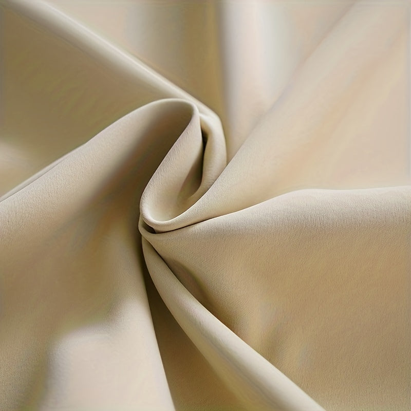 Double Layer Embroidery Curtain with Lace Grommet Top for Bedroom or Living Room Window Treatment