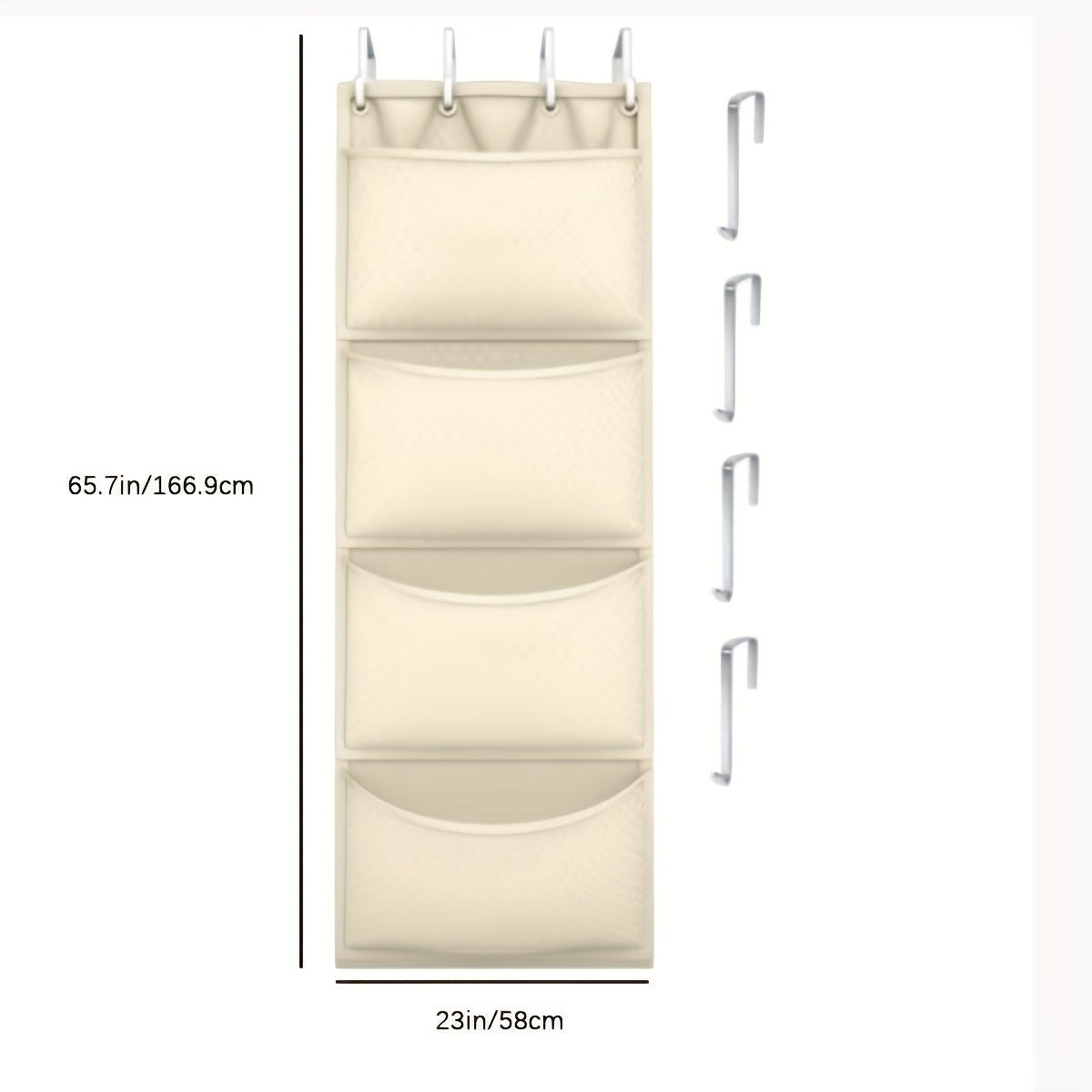 Hanging Stuffed Animal Storage Organizer Bag Breathable Mesh for Bedroom Closet