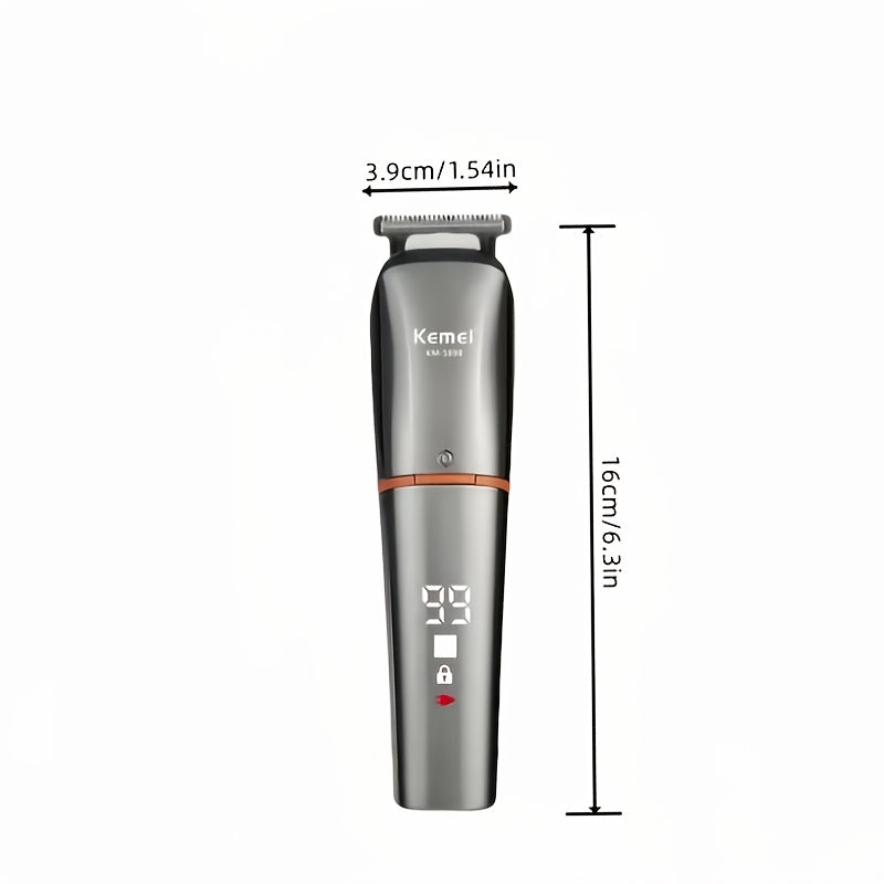 Electric Trimmer for Men Multiple Functions USB Charging LED Display Grooming Tool for Home Travel