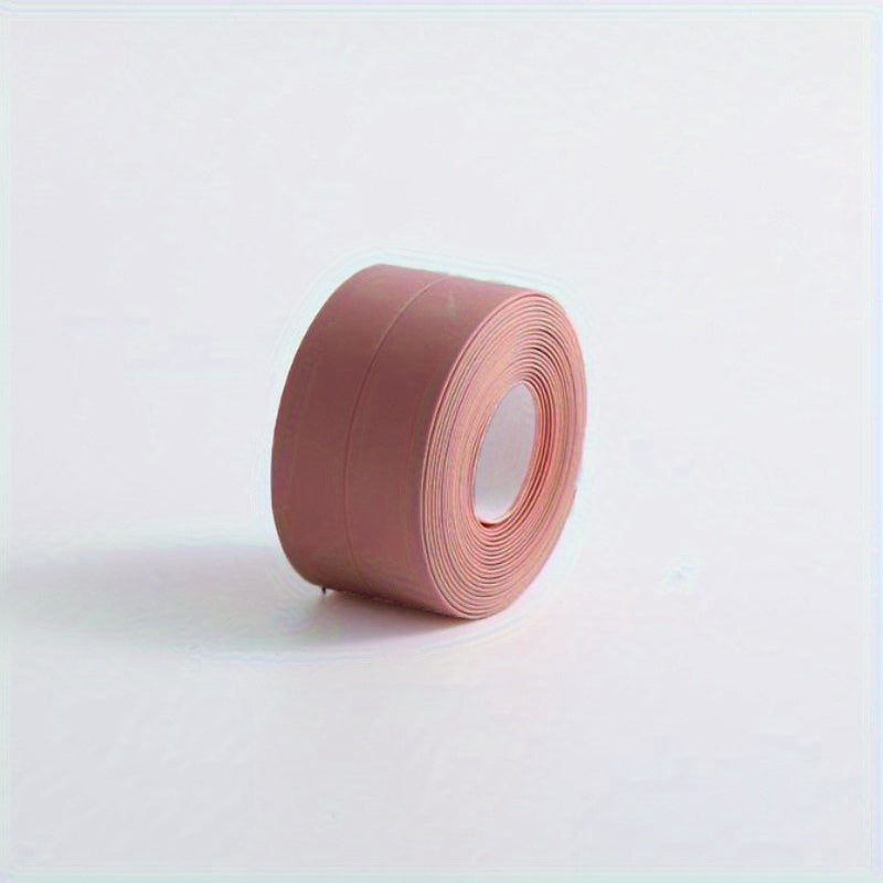 1 dona PVC suv o'tkazmaydigan muhrlash lentasi lavabolar, pechlar, oshxona va hammom uchun. Muhrlash, bezatish va himoya qilish uchun ideal.