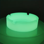 Glow-in-Dark Silicone Ashtray Durable Heat-Resistant Indoor Outdoor Gift