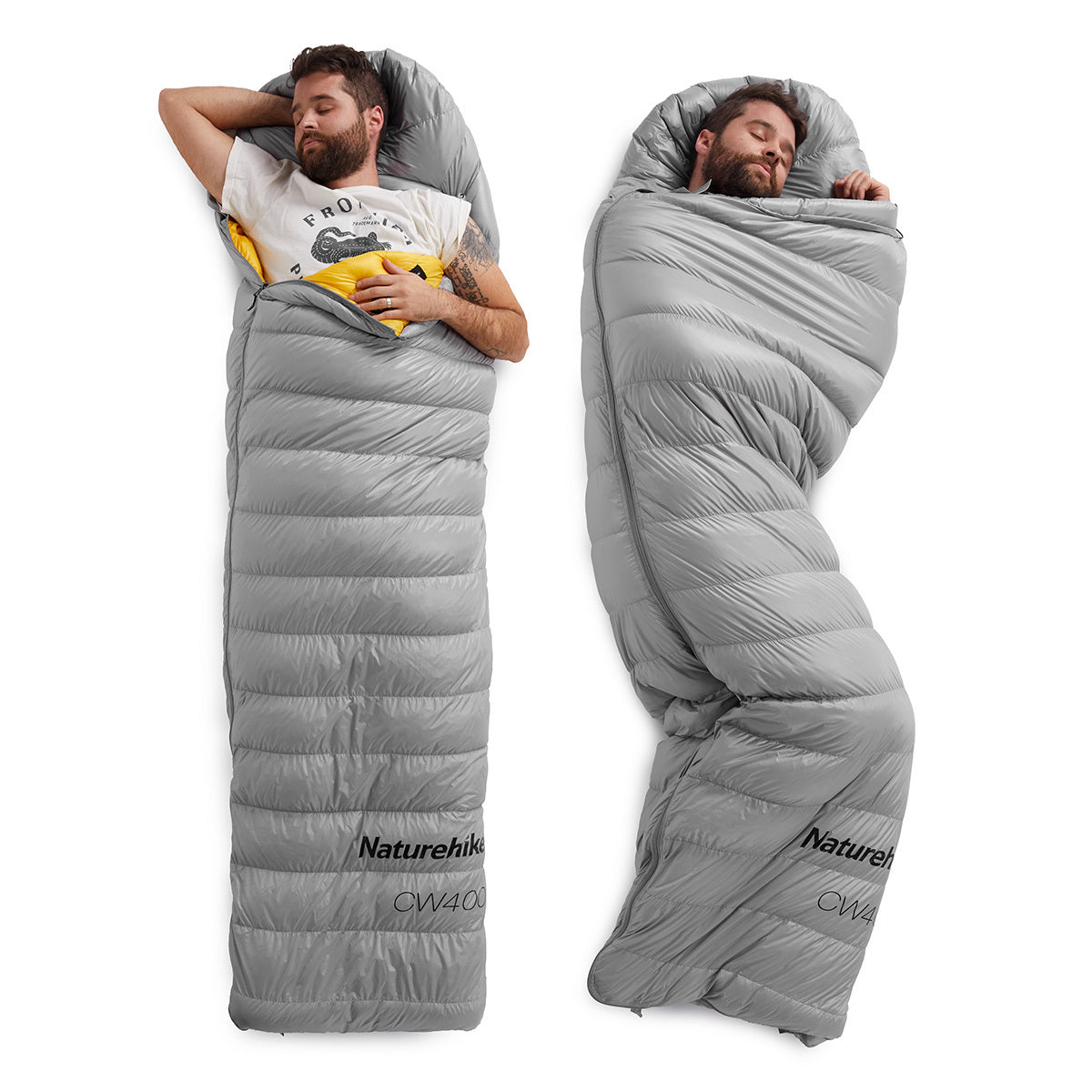 Naturehike Ultra-Light Goose Down Sleeping Bags qishki lagerda eng yuqori qulaylikni ta'minlaydi.