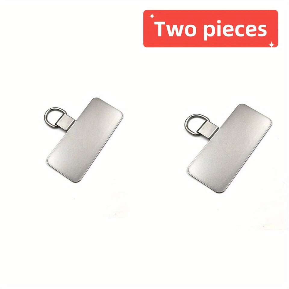 Gold Phone Lanyard Connector with Stainless Steel Clip for Secure Attachment