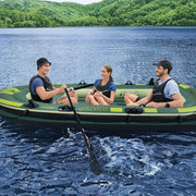Inflatable PVC Fishing Kayak with Rudder and High-Output Pump