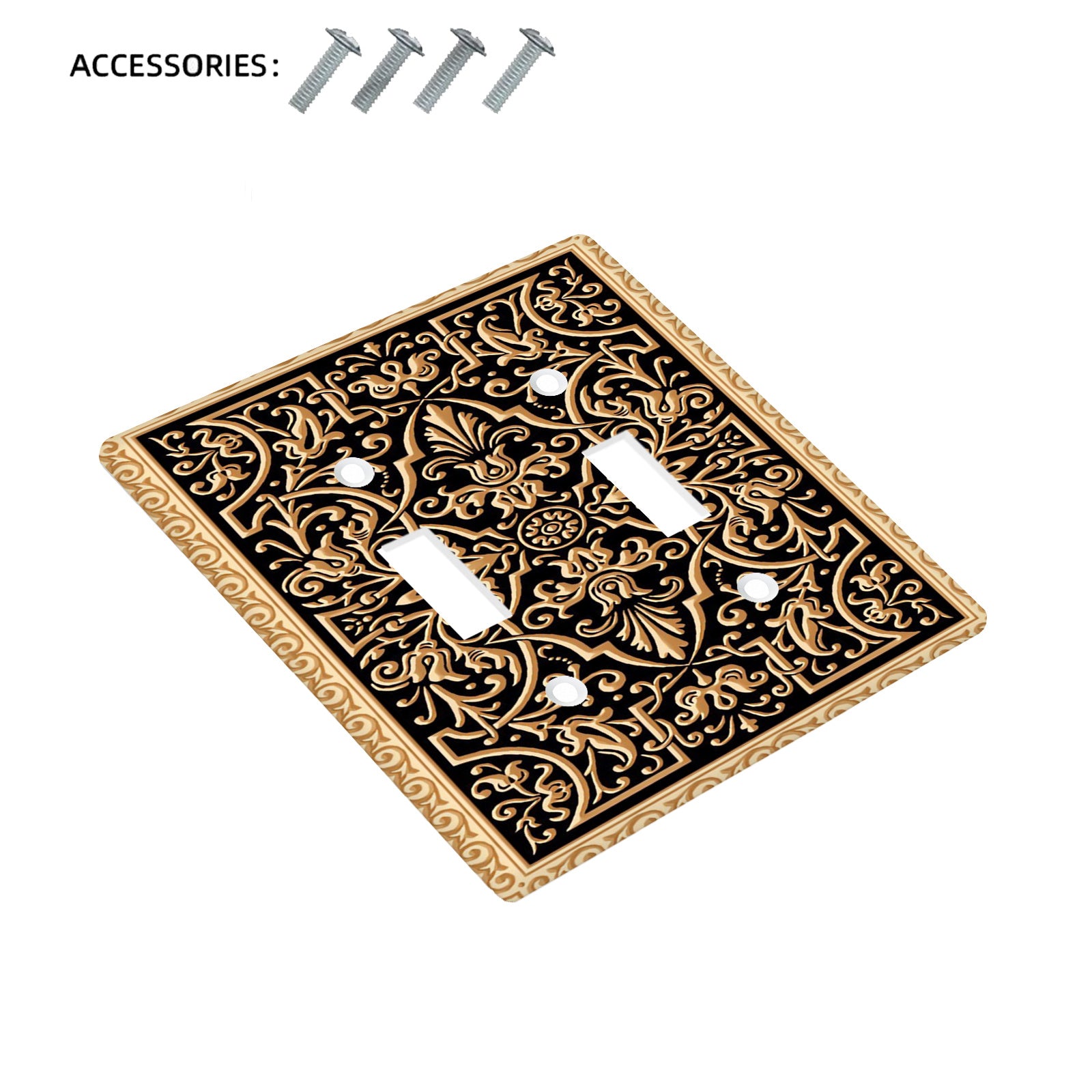 Farmhouse Agate Stone Watercolor Light Switch Plate No Electricity Needed