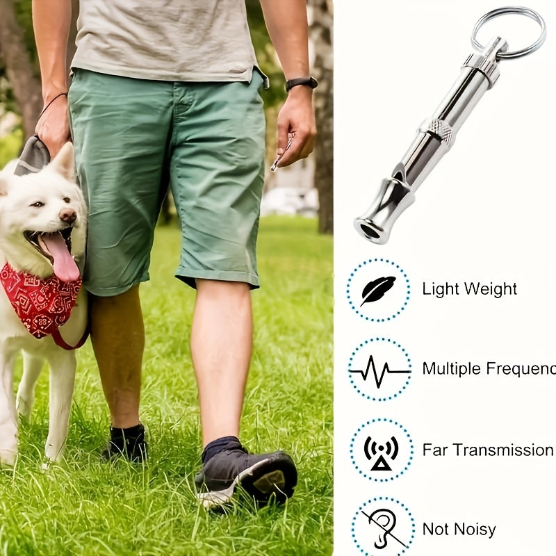 Adjustable Metal Ultrasonic Dog and Bird Training Whistle