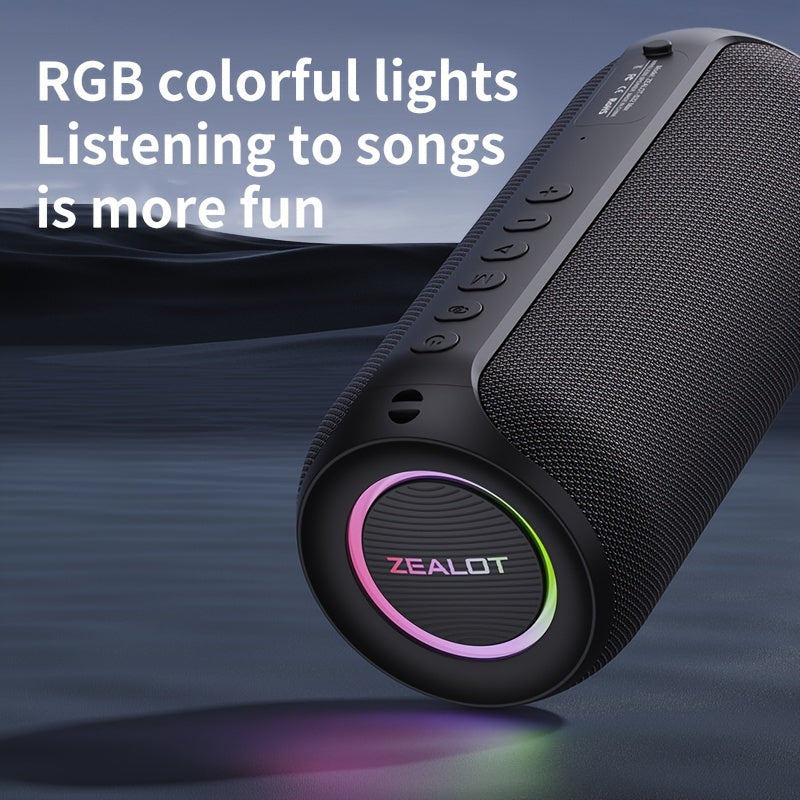 Altavoz subwoofer inalámbrico portátil con sonido HiFi, emparejamiento dual, batería de 3600mAh, tiempo de reproducción de 16H