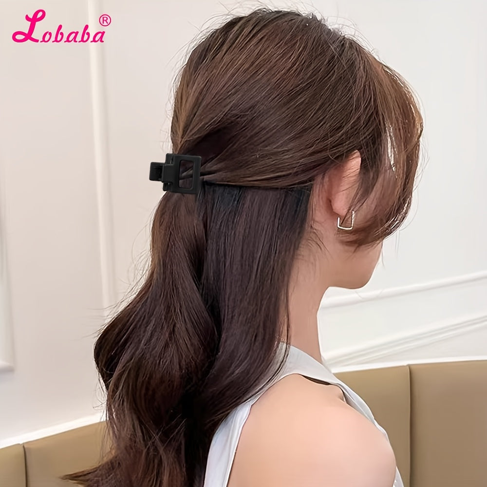 30pcs Mini Matte Plastic Hair Claw Clips Set for Half-Up Hairstyles Assorted Shapes