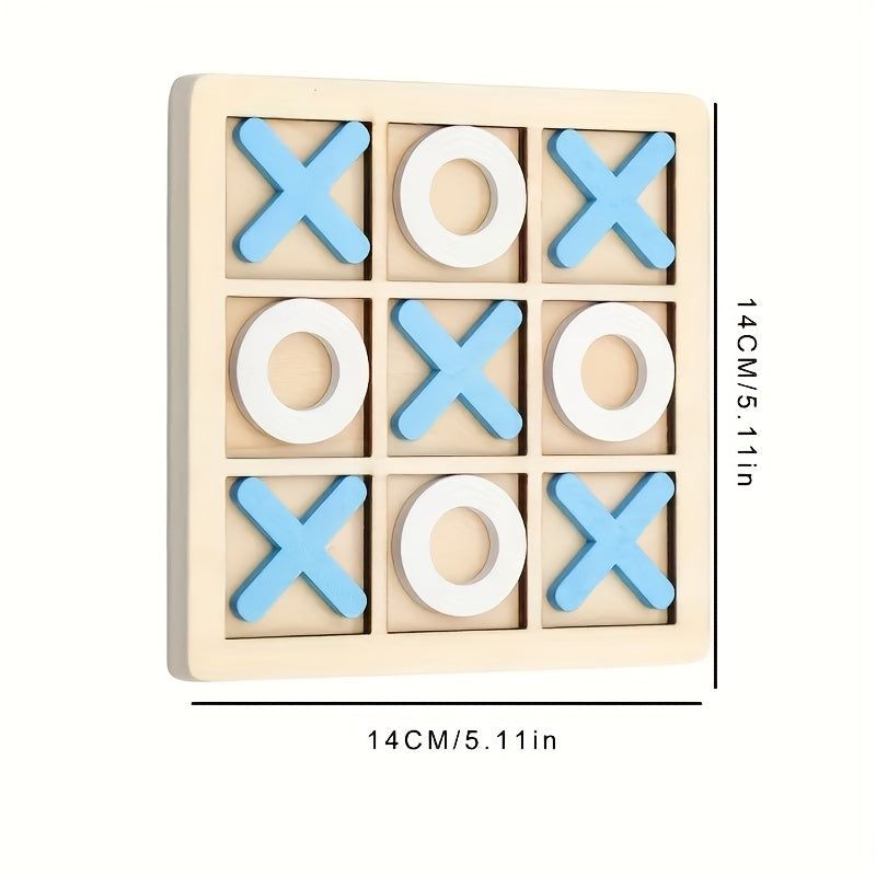 Wooden Tic Tac Toe Board Game for Kids and Adults, Family Party and Outdoor Play