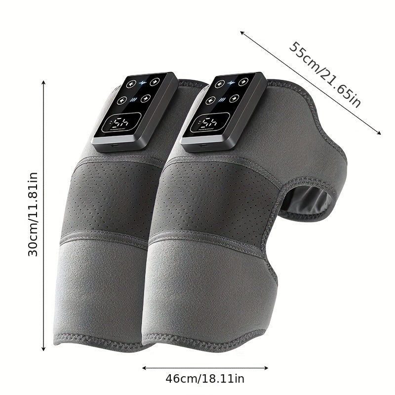 Electric Massage Knee Pads with Vibration Heating Rechargeable Battery