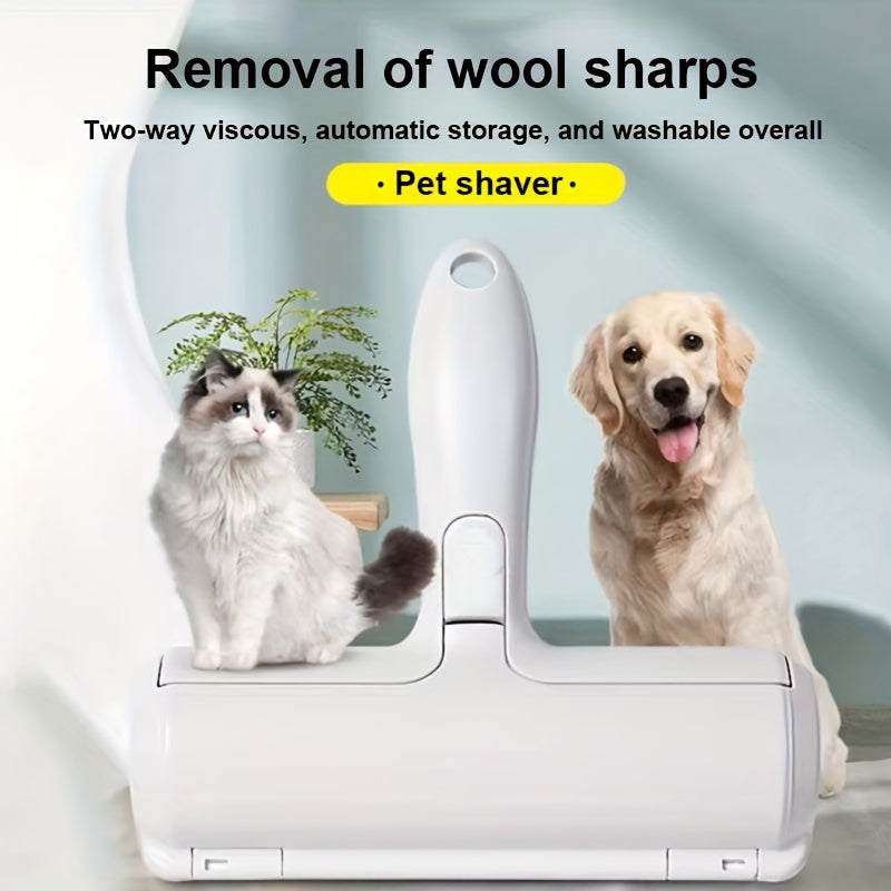 Pet Hair Remover Reusable Lint Roller for Cats and Dogs Portable Multi-Surface Fur Removal Tool