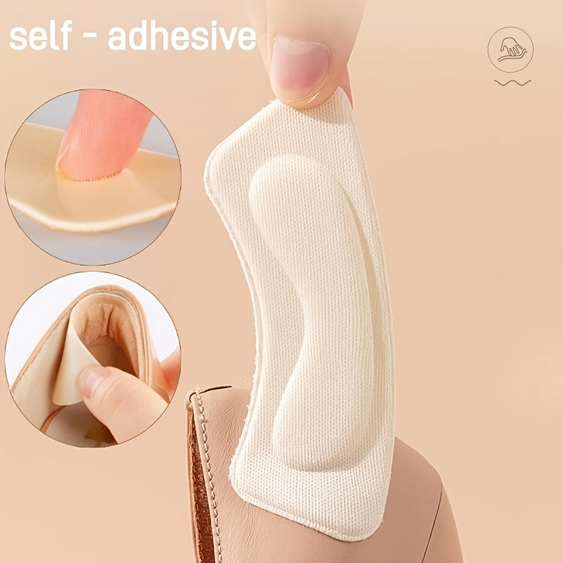 6 Pairs Unisex Foam Cushioning Insoles for High Heels Boots Black Beige