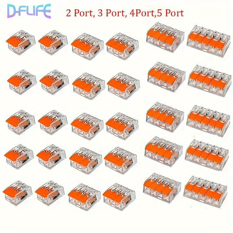 25/26/30pcs Cable Wire Connector Kit Mini Quick Splicing Multi-Strand Soft Wire