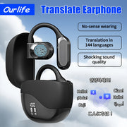 Wireless Earbuds with Noise Cancellation and Real-Time Language Translation in 144 Languages