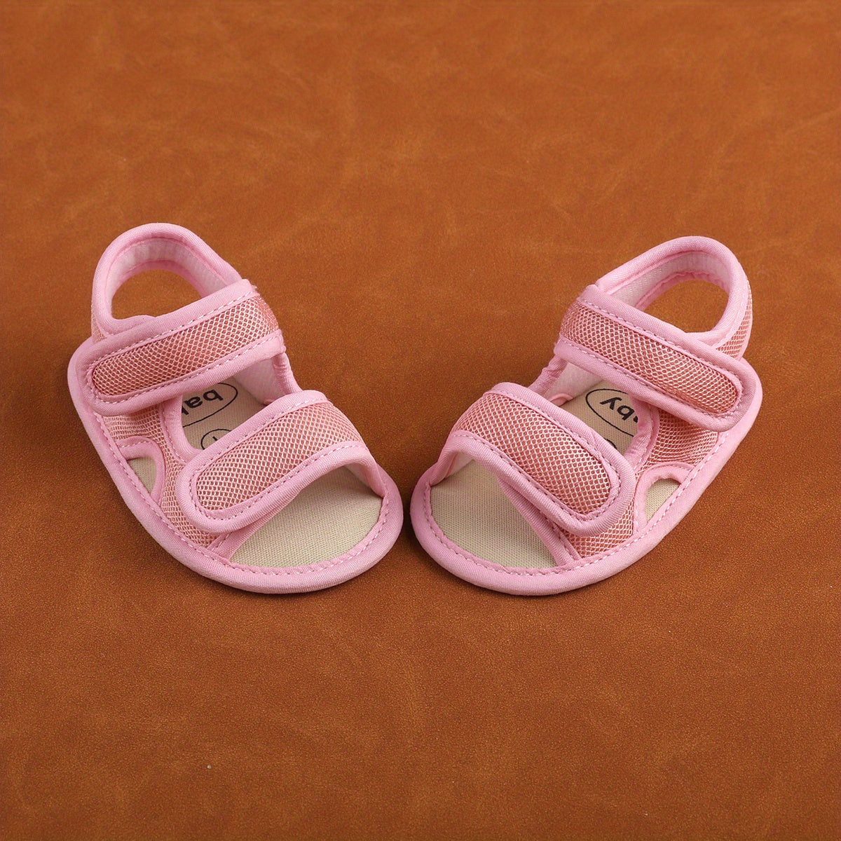 Kichkina qizlar va erkaklar uchun nafas oladigan tarmoq sandallari, ochiq barmoqli, sozlanadigan bahor va yoz poyafzali