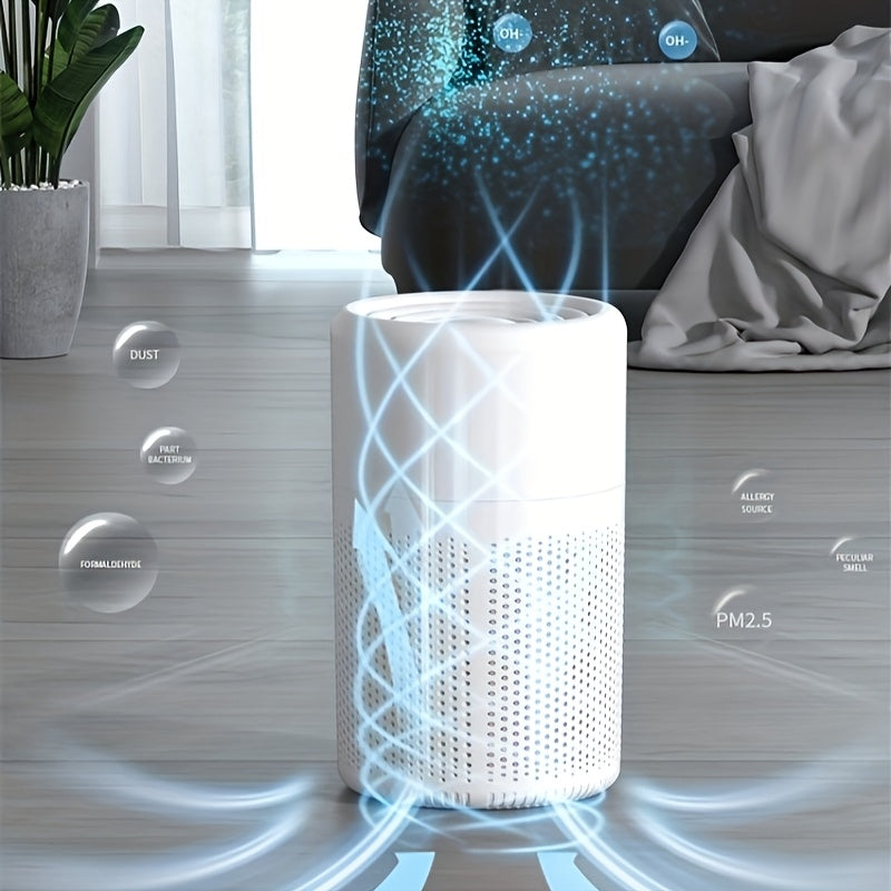 Portable HEPA Air Purifier with Carbon Sponge for Bedroom Office Car