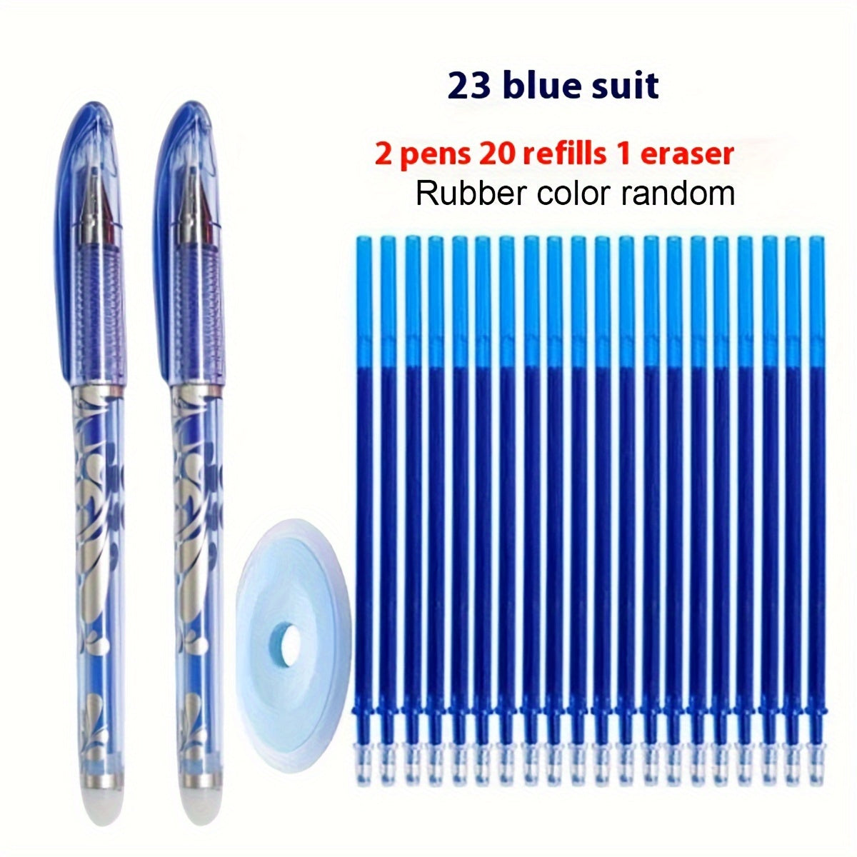 23pcs Erasable Gel Pens 0.5mm Fine Point for School Office Smooth Writing