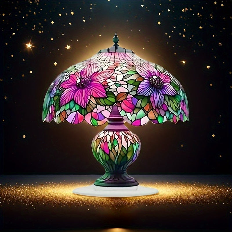 Bohemian Acrylic Table Lamp for Home Office Decor, Desktop Lighting