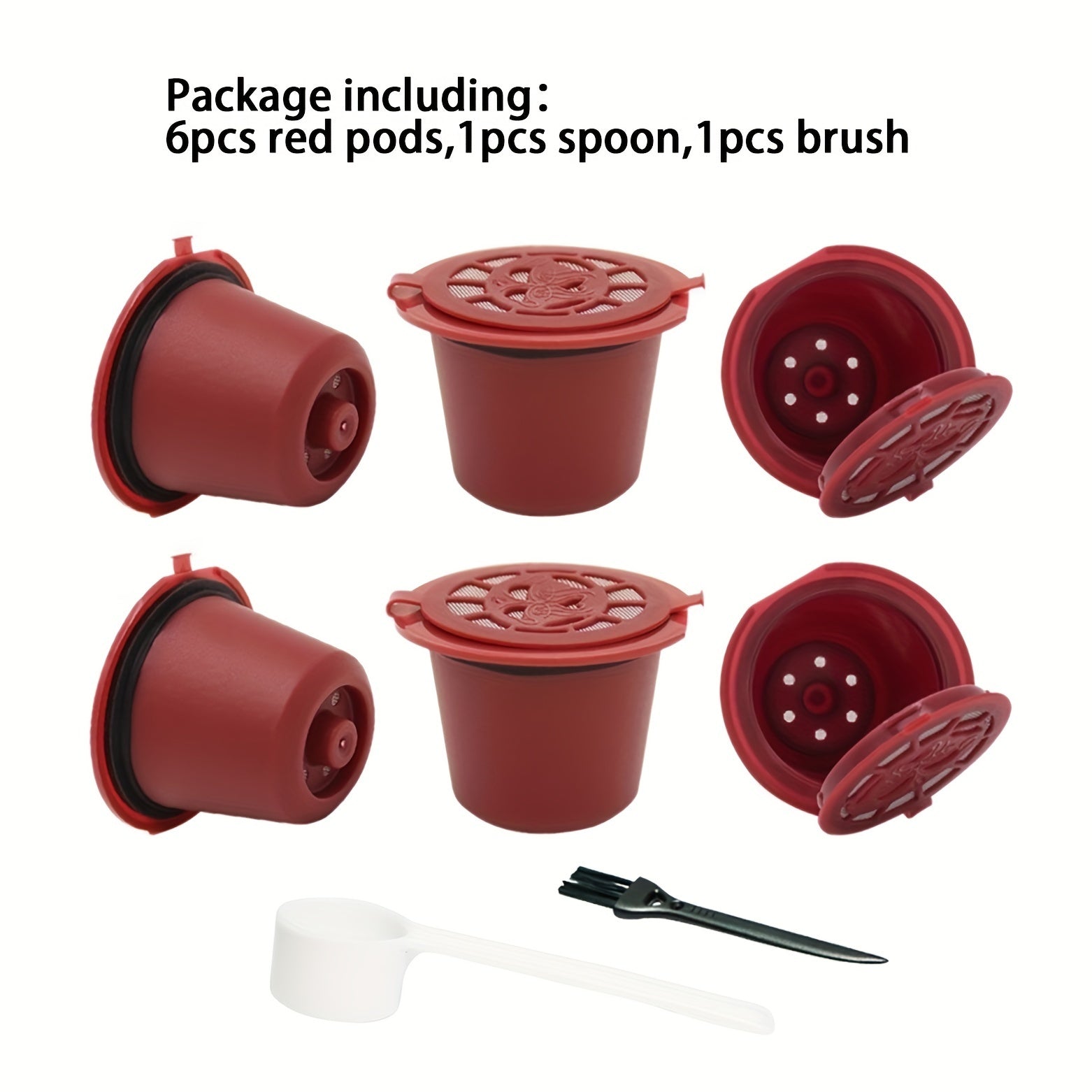 3, 4 yoki 6 ta qayta ishlatiladigan qahva filtrlaridan iborat to'plam, 20ml sig'imga ega. Ushbu filtrlar Nespresso mashinalari bilan to'liq mos keladi va oshxonada foydalanish uchun qulay qoshiq va cho'tka bilan birga keladi.