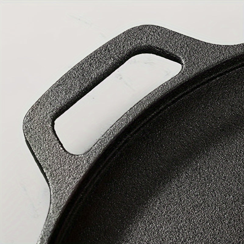 Одноцелевой многофункциональный антипригарный чугунный гриль-сковорода для пиццы, барбекю и блинов - подходит для использования на любой плите, идеально подходит для приготовления дома или на улице - не требует электричества