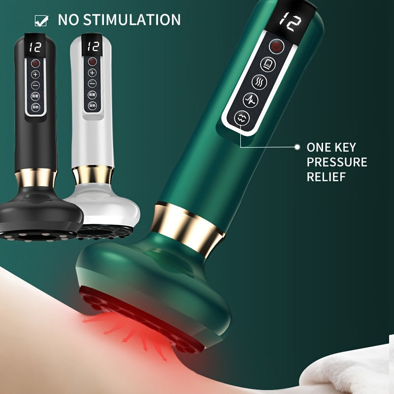 Electric Cupping Therapy Device Portable Vacuum Hot Compress Scraping Instrument