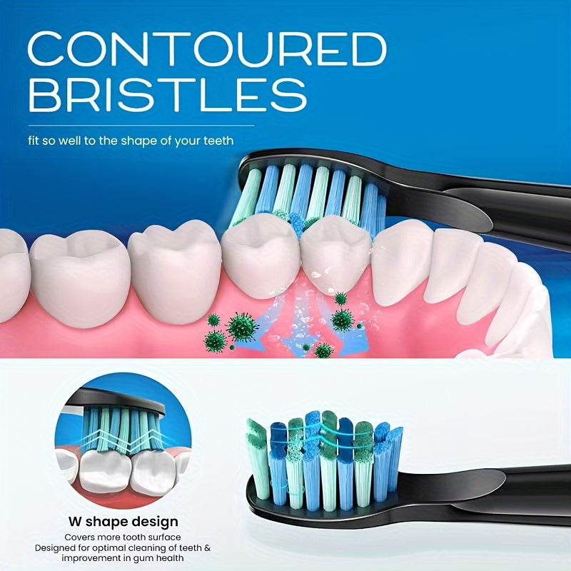 10 dona almashtirish tish cho'tkasi boshlari, elektr tish cho'tkalar uchun chidamli, ko'p rangli