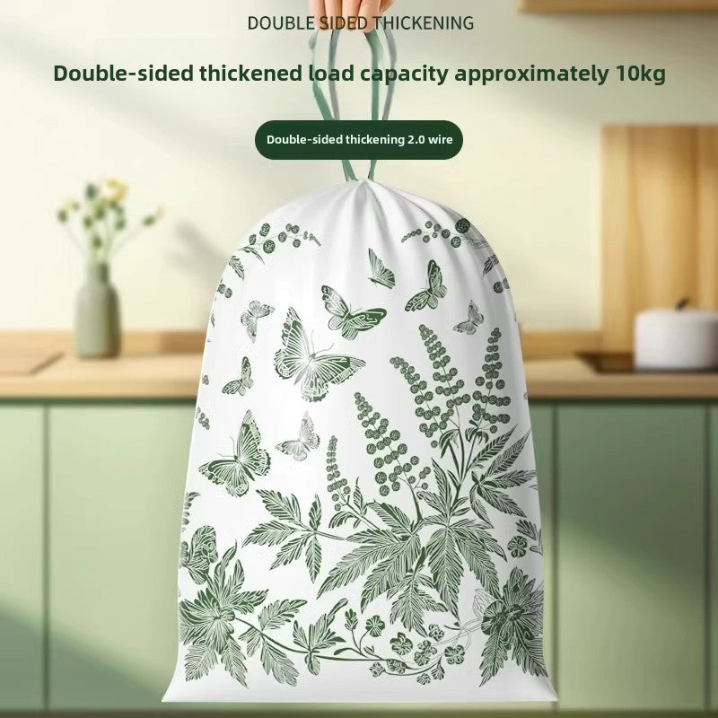 50 Thickened Garbage Bags with Automatic Closure, High Density Polyethylene, Multi-Use