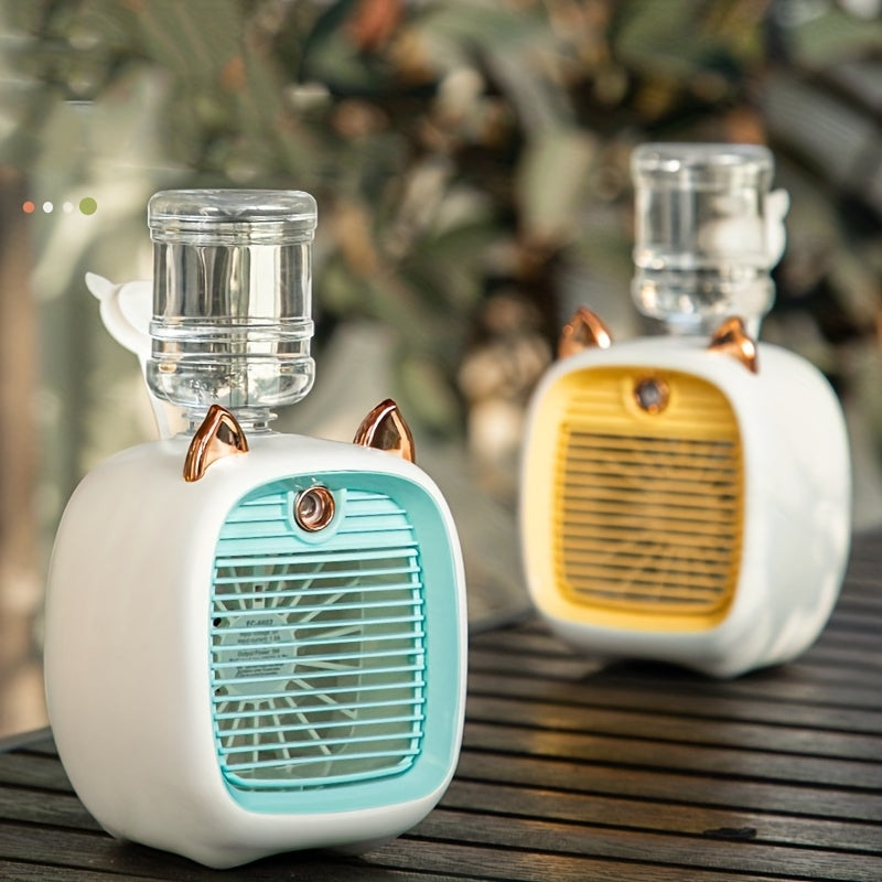 Silent USB Rechargeable Desk Fan for Office and Dorm with Lithium Battery