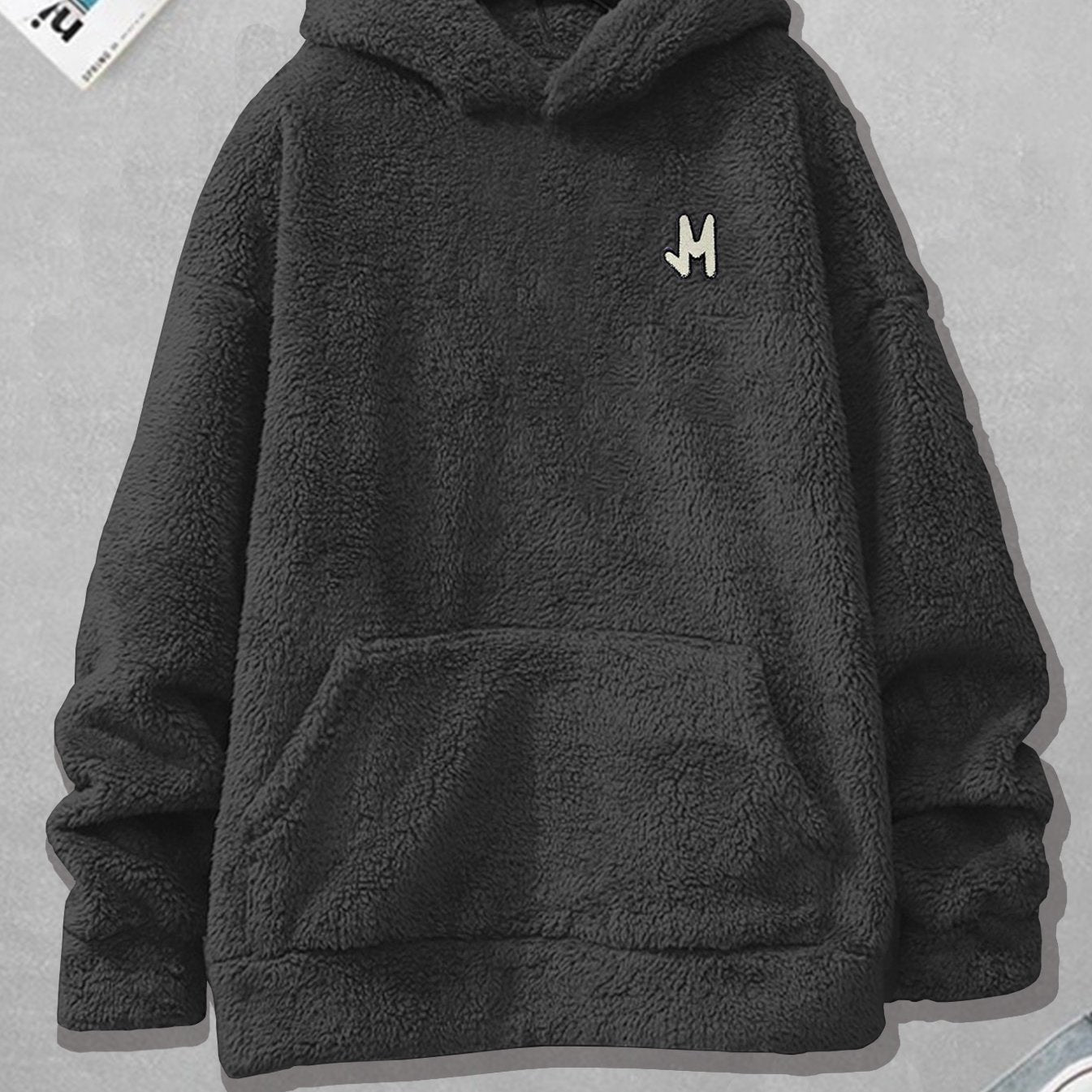 Plus Size Men's Casual Hoodie Large Double-Hood Plush Letter Design