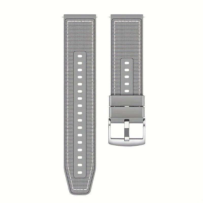 22mm Silicone and Woven Smartwatch Strap for 46mm Watch GT4 4/3 Pro