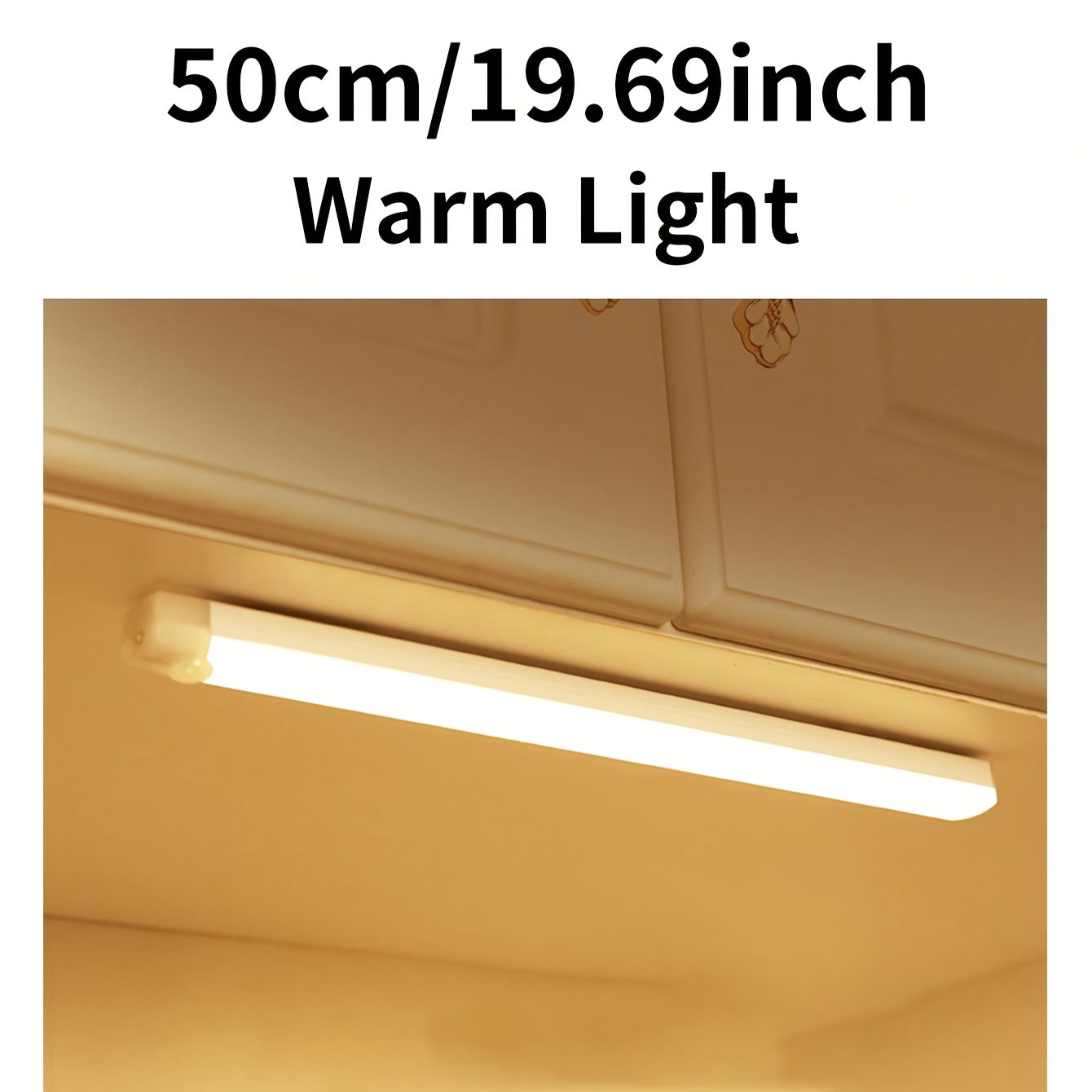 Rechargeable Indoor Motion Sensor Light with Touch Switch and Multiple Mounting Options