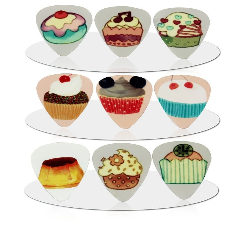 10 Colorful Cartoon Zombie Guitar Picks PVC 0.46/0.71/1.0mm for Acoustic Bass Ukulele