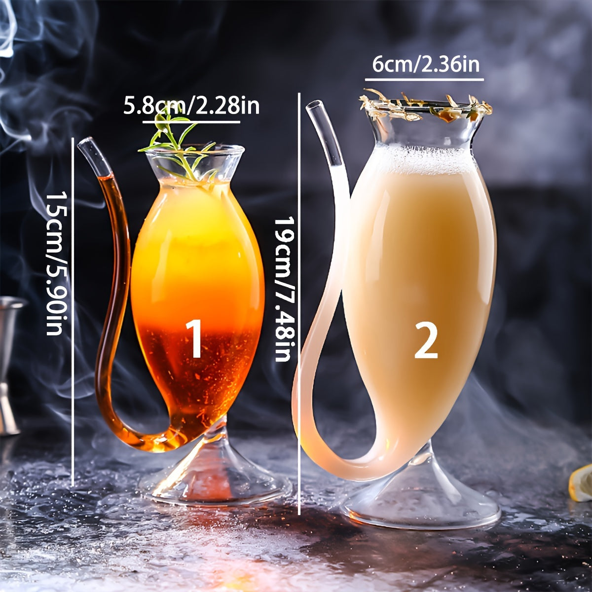 Reusable Tall Glass for Sparkling Wine and Red Wine Insulated Hand Wash Only