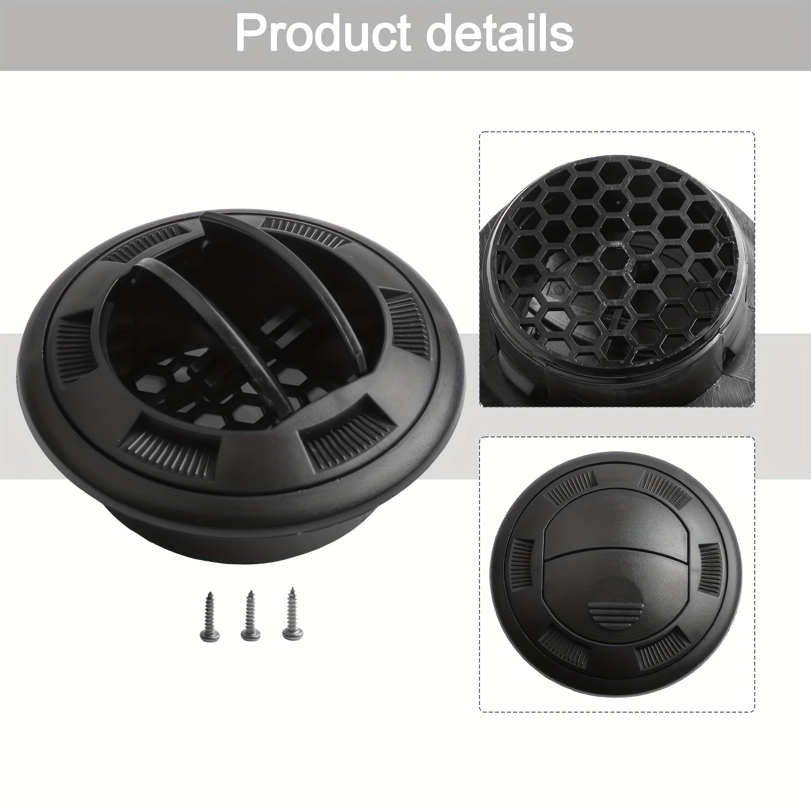 Circular Air Outlet for RV Bus Air Conditioning Duct Without Battery