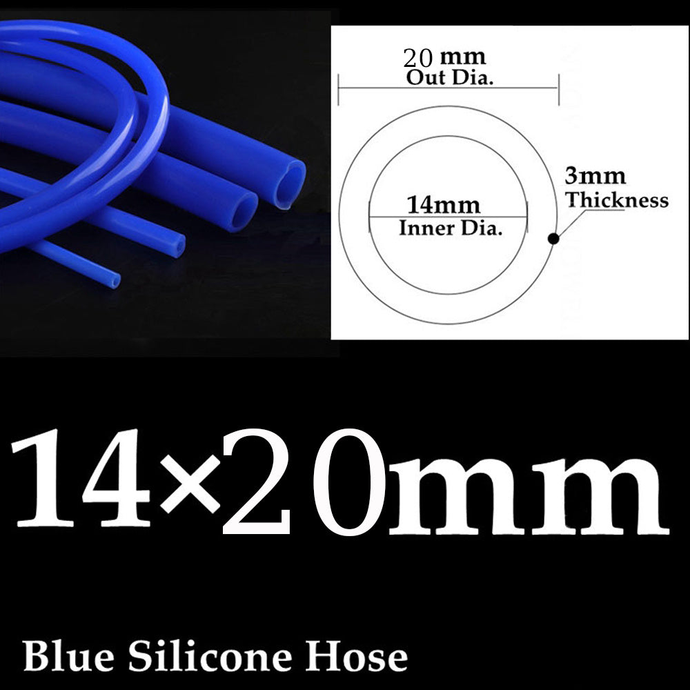 Universal Silicone Vacuum Hose 3/5/4/6/8/10/12/14mm Blue 1m