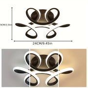 Modern White and Black LED Ceiling Light for Indoor Spaces Kitchen Bedroom Living Room Office