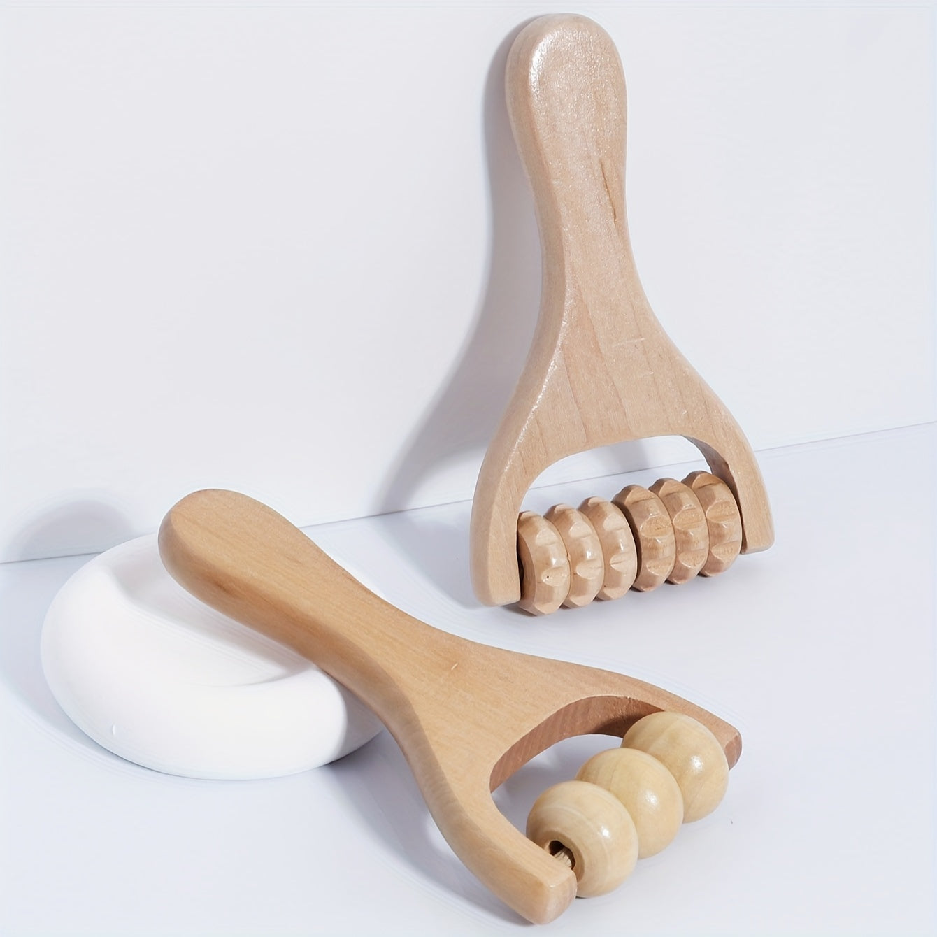 Wooden Massage Roller for Back and Abdomen Chemical-Free Body Muscle Tool Cellulite Treatment Home Fitness Equipment