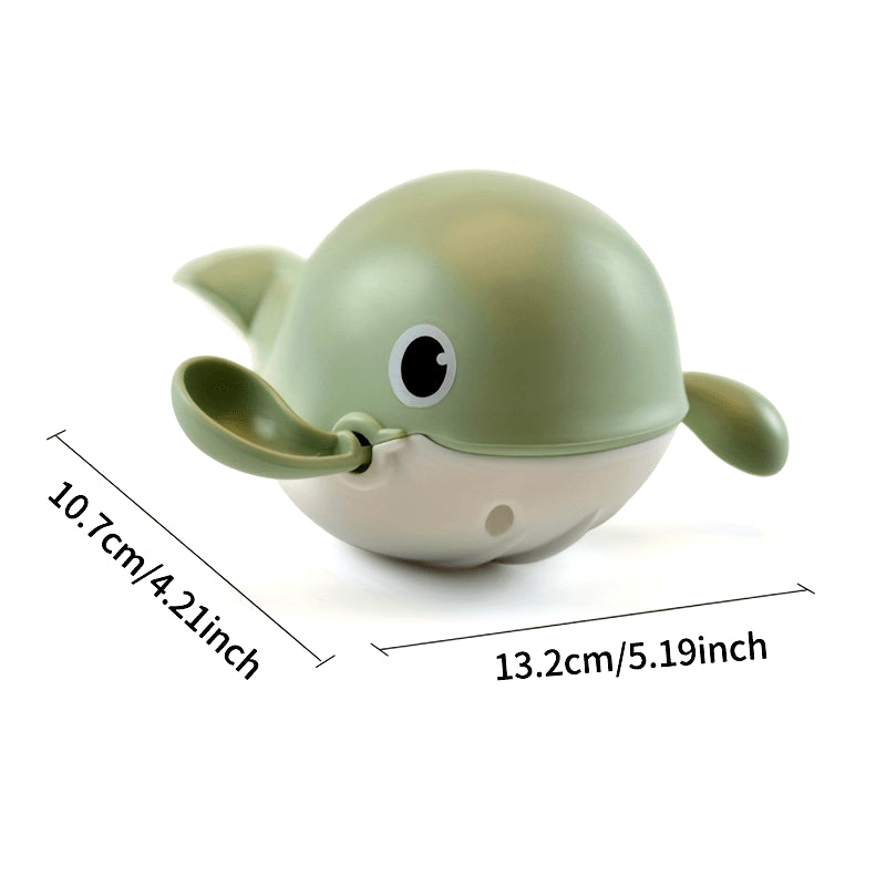 Juego de juguetes de baño para niños con tortuga, delfín, pingüino y ballena para jugar con agua, para niños y niñas