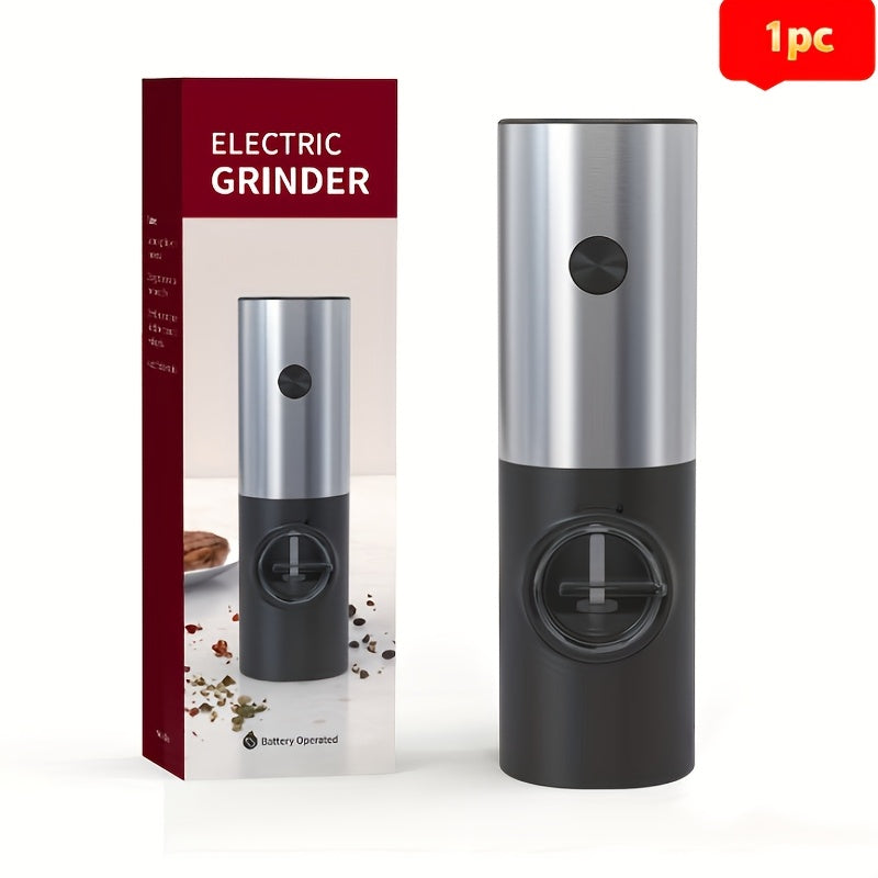 Electric Pepper and Sea Salt Grinder Set 1/2pcs Adjustable Coarseness Battery Operated