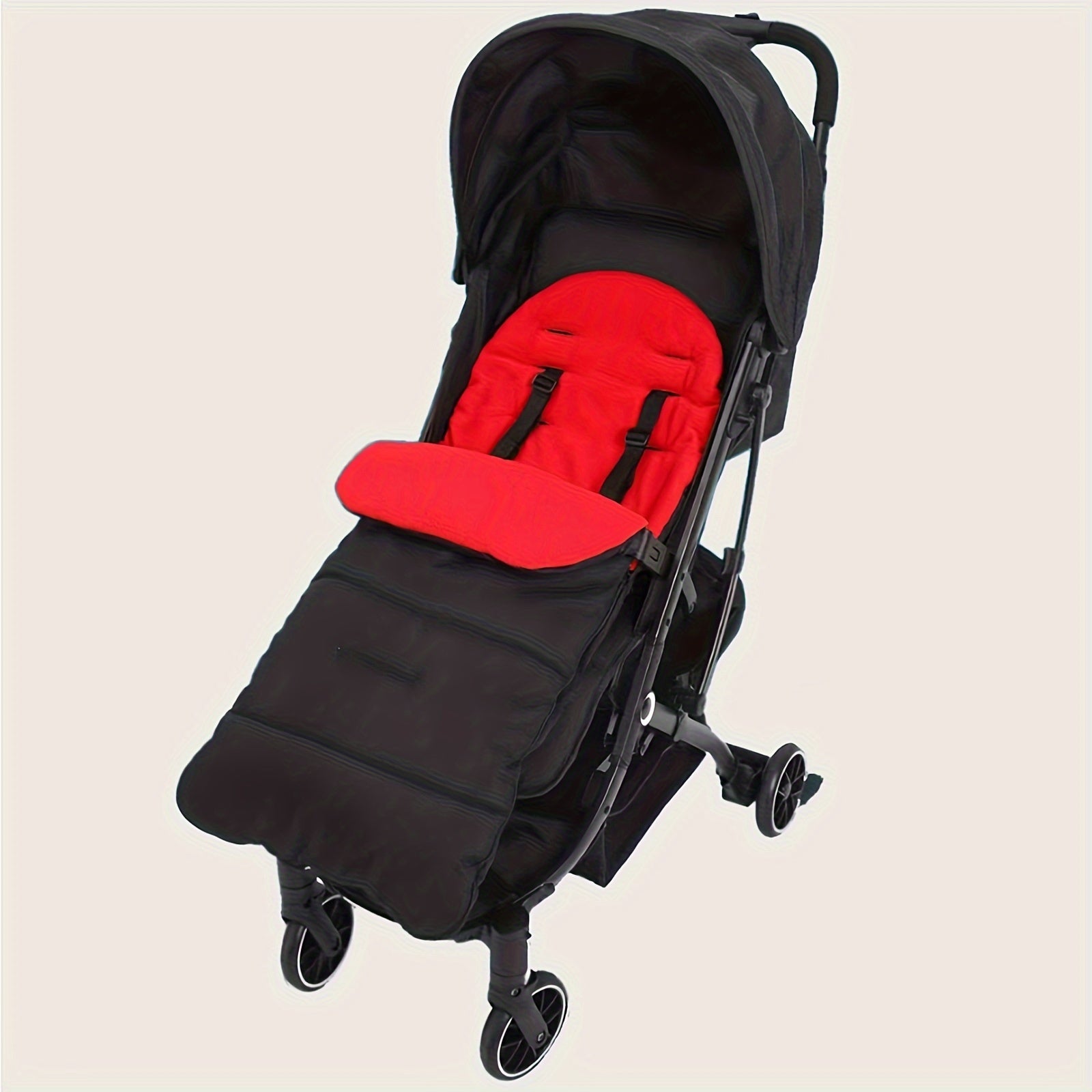 Baby Stroller Footmuff for Infants Warm Fleece Lined Bunting Bag with Thick Padding for 0-3 Years