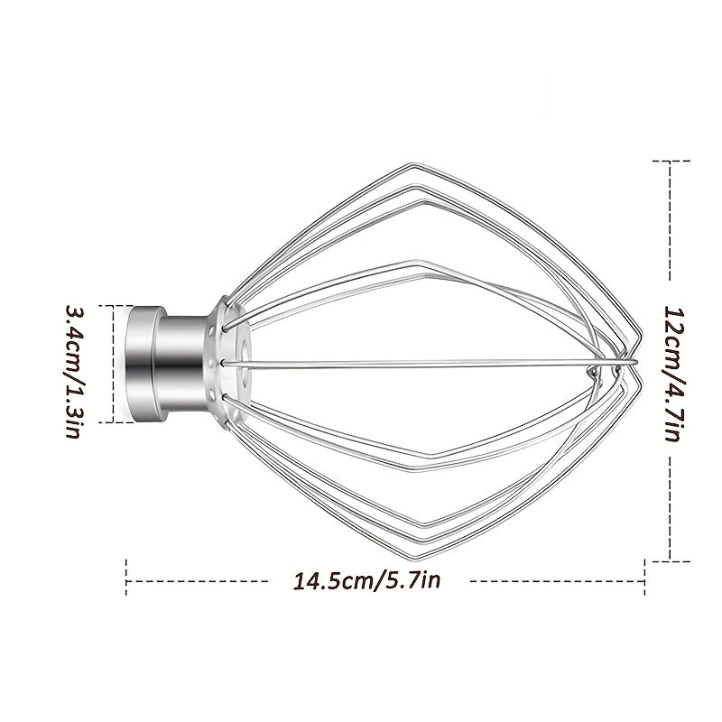Aluminum Blender Attachment for KitchenAid 4.5QT 5QT Mixers for Eggs Cream Baking