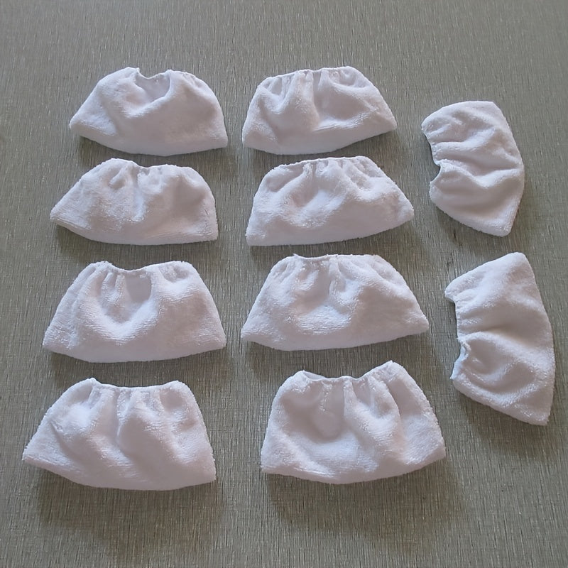 8 Reusable Microfiber Steam Mop Pads for Floor Cleaning White 8 Pieces